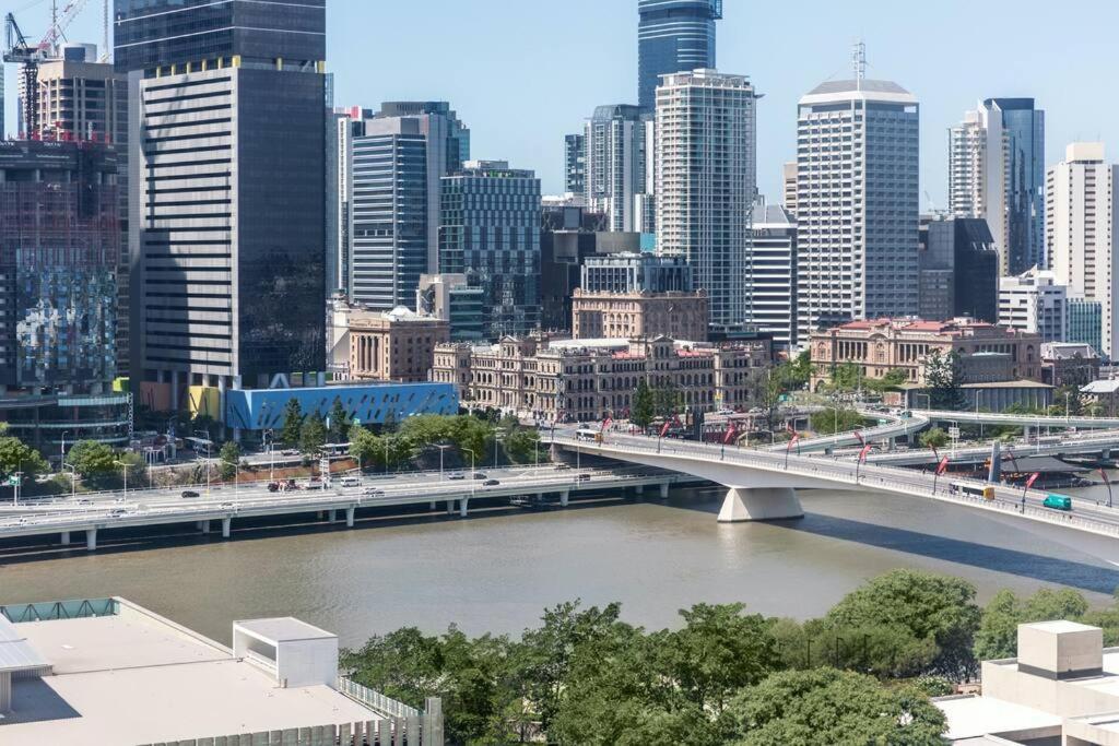 Southbank Exceptional View With Huge Balcony High Lvl Suite Style Apt Brisbane Exterior foto